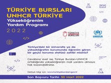 Türkiye Scholarships-UNHCR Cash Grant